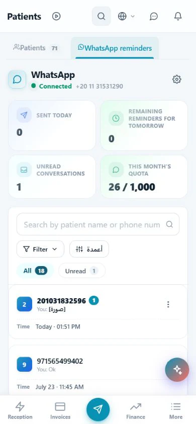 Automated WhatsApp appointment reminders
